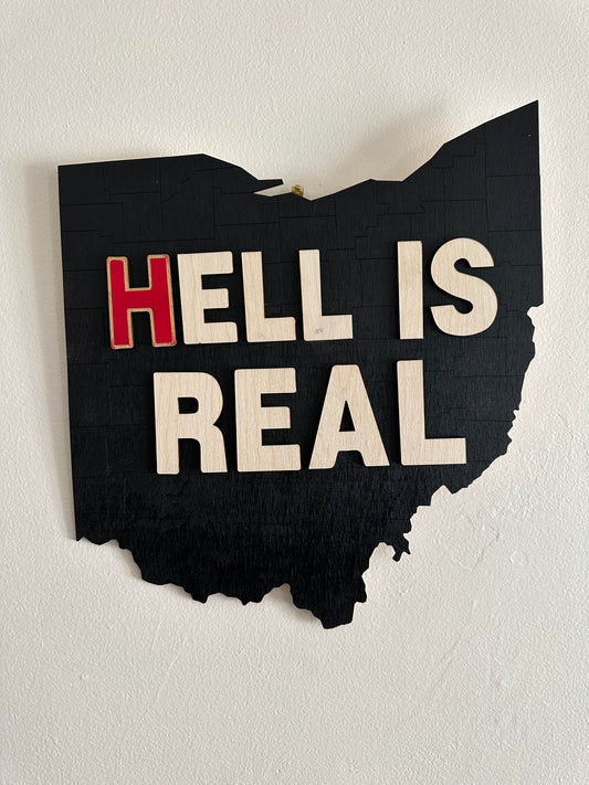 Hell is Real Ohio Sign